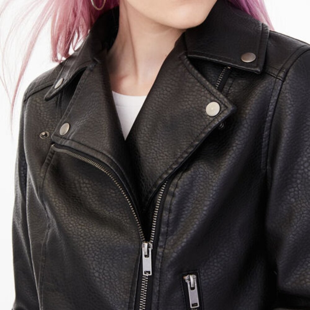 Aeropostale Faux Leather Moto Jacket (S)
